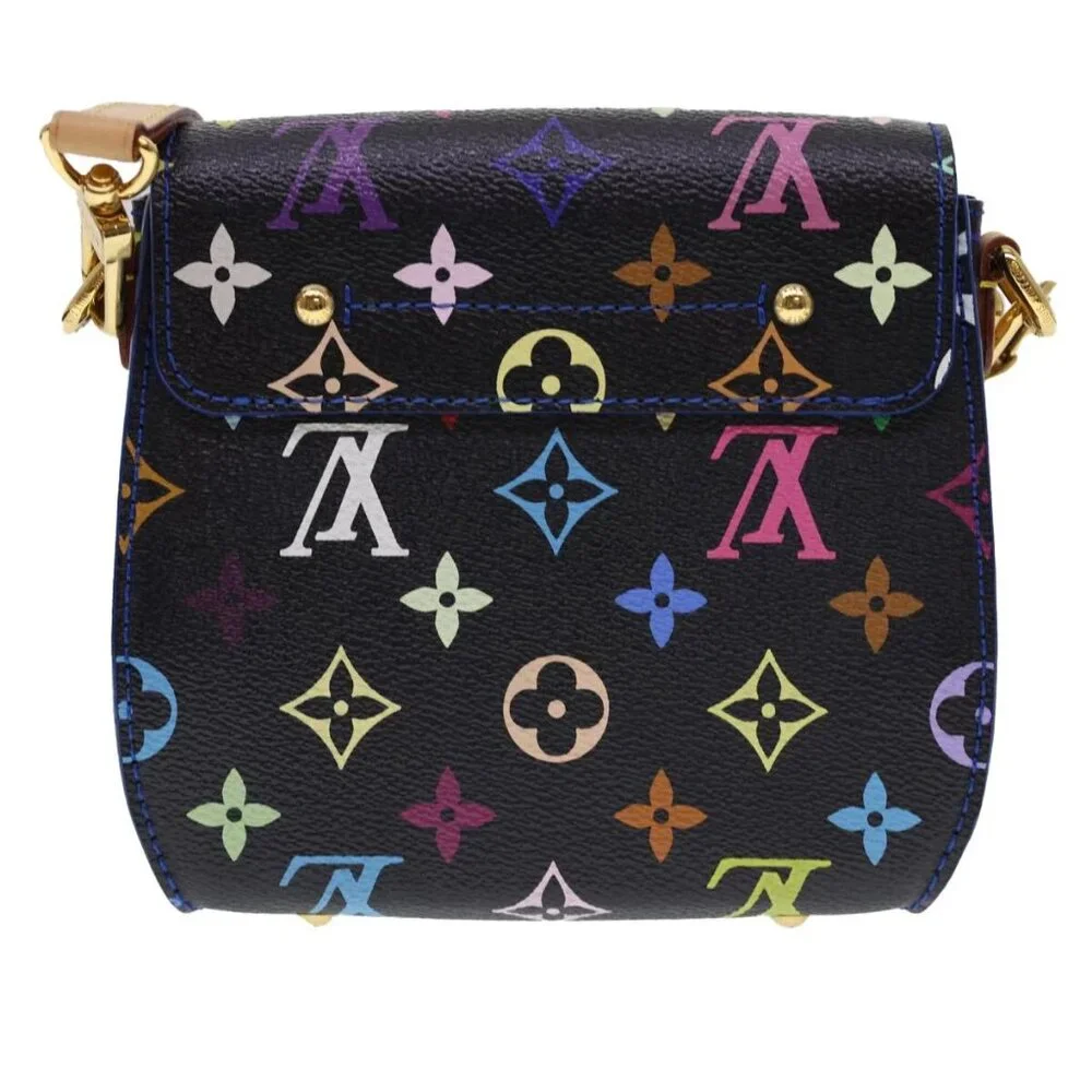 LOUIS VUITTON Multicolor Heart Breaker Shoulder Bag Black M40659 LV Auth 40032SM